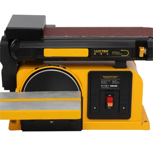 750W 4x6 Inch Belt Disc Sander Bench Grinder with Flexible Shaft, Dust-free Engraving Grinding Machine for Wood Metal Polishing