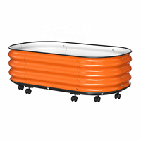 Jardinière mobile en métal, jardinière pour fleurs et légumes pour balcon extérieur et toit, jardinière en alliage d'aluminium, pot à légumes