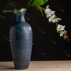 Juego de jarrones de bambú pintados artísticos de alta calidad para decoración del hogar jarrones hechos a mano Decoración de mesa hechos en Vietnam - Product Image 2