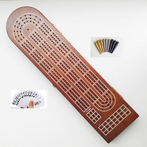 Jeu de Cribbage Pliable en Bois, Ensemble <span class=keywords><strong>Classique</strong></span> à 3 Pistes avec Pions et Cartes à Jouer pour Adultes et Fêtes en Famille - Product Image 6