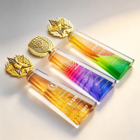 Trofeo de Cristal de Alta Calidad con Logotipo Personalizado, Premio de Cristal Premium Grabado con Láser para Premios Corporativos y Eventos Deportivos