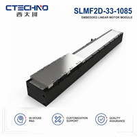 Módulo de Motor Lineal Integrado CTECHNO SLMF2D-33-1085, Carga Útil de Referencia de 34 kg, Plataforma de Precisión con Recorrido de 1085 mm para CNC Pick and Place