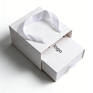 Factory Direct Customizable White Jewelry Packaging Set With Drawer <b>Box</b> <b>Gift</b> Bag Elegant Ideal for Necklace Bracelet Packaging - Product Image 2