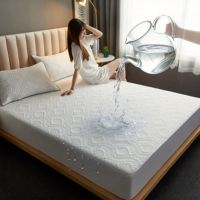 Protège-matelas matelassé 100 % polyester imperméable et respirant, doux et silencieux, pour hôtels, vente en gros
