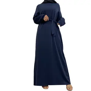 OEM Women Ramadan Abaya Muslim Maxi Dress Islamic Caftan Kaftan Robe Dubai Gown Arab Polyester OEM Service Middle East Embossed