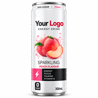 Boisson Énergisante Faible en Sucre au Litchi 330ml Bouteille PET Prête à Boire Saveur Personnalisée pour Distribution en Supermarché
