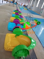 Bateau à pagaies aquatique pour enfants ou adultes - Matériel PE/PP haute résistance pour usage résidentiel