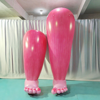 Modèle publicitaire gonflable d'extérieur pour performance, en forme de cuisse et de pieds, pour décorations de fête et accessoires d'ambiance