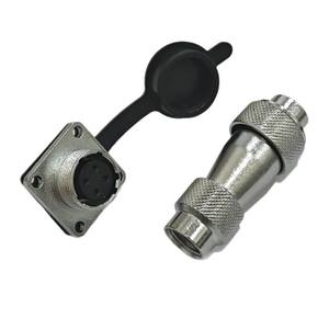 อะแดปเตอร์โลหะทรงสี่เหลี่ยม Ws16 2-10 พิน ขั้วต่อปลั๊กอากาศยาน M16 โลหะผสมสังกะสี ชุบทองแดง - Product Image 1