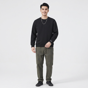 เสื้อสเวตเชิ้ตผู้ชายคอกลมแบบหนา ผ้าฝ้าย 100% สกรีนโลโก้ 3 มิติ แบบนูน  สำหรับสตรีทแวร์  บริการ OEM - Product Image 1