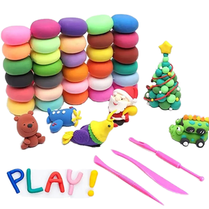 ดินน้ำมันแห้งเร็วพิเศษ 12 24 36 สีให้เลือก ดินปั้น DIY ของเล่นดินปั้นและสไลม์สำหรับเด็ก - Product Image 1