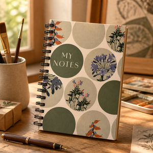 Carnet à spirale personnalisé en gros A5 <span class=keywords><strong>A4</strong></span> A6, couverture rigide en kraft, design imprimé artistique, pages intérieures sur mesure, impression cadeau, OEM ODM, faible MOQ - Product Image 1