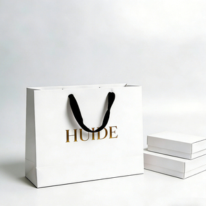 Bolsas de Regalo Personalizadas, Bolsas de Papel para Empresas, Bolsas de Cartulina Blanca de Alta Gama para Exhibición de Joyería con Logotipo - Product Image 4