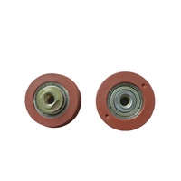 Rodillo Metálico para Colgar en la Puerta del Ascensor del Hotel Bimore, KM89629G02, OD44mm, W12mm, 6200Z, M8