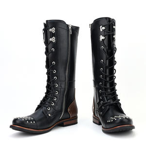 Cross-Border Plus Size Hot-Selling Retro Rivet Bottes de chevalier pour hommes Bottes de <span class=keywords><strong>moto</strong></span> Multicolore Taille américaine - Product Image 2