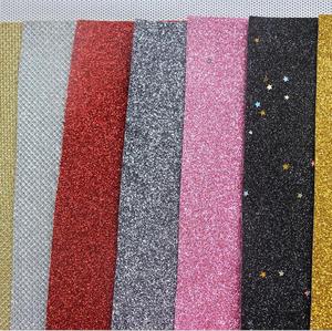 Tessuto glitter grosso in pelle alla moda unico ed ecologico di alta qualità - Product Image 4