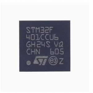 ชิ้นส่วนอิเล็กทรอนิกส์ STM32F401CCU6 ซีรีส์ STM32F หน่วยความจำแฟลช 256 KB หน่วยความจำแรม 64 KB ความเร็ว 84 MHz 32-บิต- UFQFPN-48 STM32F401CCU6 - Product Image 1