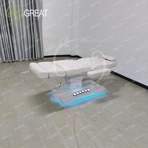 Tables <span class=keywords><strong>de</strong></span> <span class=keywords><strong>massage</strong></span> japonaises <span class=keywords><strong>extra</strong></span> larges ajustables électriques à distance thermique automatique intelligente pour salon <span class=keywords><strong>de</strong></span> beauté du visage - Product Image 4