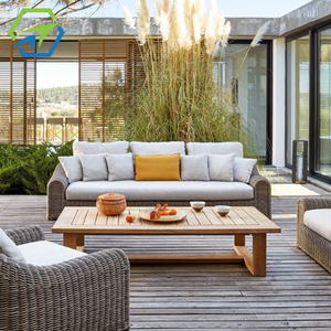 Ensemble de canapés en rotin tressé en aluminium de style japonais pour hôtel et mobilier de jardin avec salle à manger <span class=keywords><strong>sur</strong></span> la <span class=keywords><strong>terrasse</strong></span> - Product Image 6
