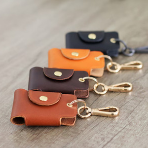 Retro PU leather <b>car</b> <b>key</b> pouch, creative portable waist-mounted <b>key</b> <b>ring</b>, portable <b>key</b> organizer, <b>key</b> cover. - Product Image 3