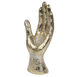 Nueva Escultura de Mano de Resina Fengshui para Maniobra de Mano, con Líneas y Símbolos - Product Image 1