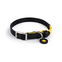 Collana personalizzata piccola per cani da compagnia con targa di lusso collare di sicurezza in morbida pelle con accessori di fascino