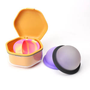 Caja de remojo de almacenamiento de disco <span class=keywords><strong>menstrual</strong></span> reutilizable y ecológica, <span class=keywords><strong>Copa</strong></span> sanitaria portátil para higiene femenina - Product Image 4