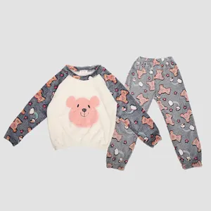 Wholesale Fall And Winter Children'S Thermal Underwear Two-Piece Children'S Long-Sleeved Padded Pajamas For Boys And Girls