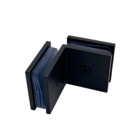 Accessoires de porte de douche sans cadre : Clip d'angle carré, Fixations et supports pour porte en verre