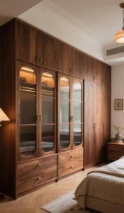 Système d'armoires en bois sur mesure OEM, armoires modernes avec tiroirs - Product Image 3