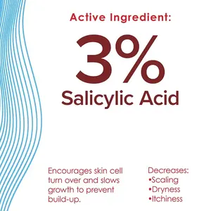 Label pribadi penjualan terbaik anti-rambut rontok anti-ketombe sampo Vegan organik 3% asam salisilat perawatan Psoriasis kulit kepala sehari-hari - Product Image 5