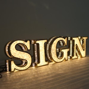 <span class=keywords><strong>Signe</strong></span> de magasin de tatouage en plein air 3D illuminé en métal lettre letreros luminoses led panneau acrylique logo <span class=keywords><strong>signe</strong></span> lumineux - Product Image 4