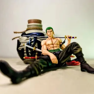 Figurine GK Flagon Zoro Trois Lames Roronoa Zoro 14CM, Figurine d'action <span class=keywords><strong>Manga</strong></span> PVC Anime, Jouets et Articles de collection - Product Image 2