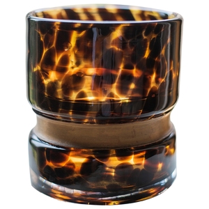 Bougeoir personnalisé en verre soufflé à la main de couleur ambre multi-taille pour la décoration de maison et de mariage Style verre à liqueur - Product Image 6
