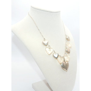 .925 Sterling <b>Silver</b> Chain and Puff <b>Heart</b> <b>Necklace</b> - Product Image 5