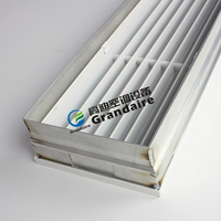 Grilles linéaires fixes en aluminium modernes pour sortie d'air de climatisation