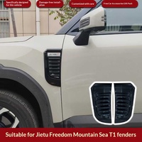 MASSAIT – Accessoires décoratifs pour garde-boue Jetour T2 / T2 Freedom – Cache-garde-boue décoratif et autocollant décoratif