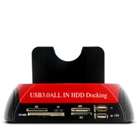 Base de Conexión para Disco Duro USB 3.0 de Alta Velocidad, Modelo 575U3, Carcasa de ABS+PC, Lector de Tarjetas IDE+SATA de 2.5/3.5 Pulgadas, Multifuncional y Portátil