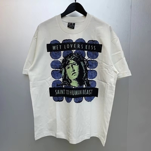 T-shirt en coton de haute qualité Saint MICHAEL, graphique, streetwear, portrait, impression numérique, vintage, pour hommes - Product Image 5