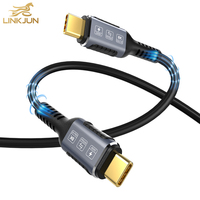 Câble USB Premium A234 Thunderbolt 4 Mâle Tressé en Cuivre Pur, Connecteur en Alliage d'Aluminium, Gaine en PVC et Coque en Aluminium