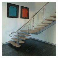 Escalier en colimaçon intérieur moderne, durable, écologique et sûr pour villa, en acier inoxydable, fer et bois, garantie 3 ans