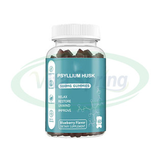 Ausreson OEM Psyllium Husk Extract Gummies <b>Dietary</b> <b>Fiber</b> Supplement Psyllium Husk Gummies - Product Image 1