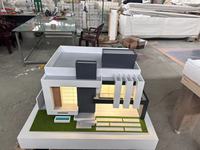 Arquitectura de Villa con piscina y luces para modelo arquitectónico 3D moderno y modelo de construcción