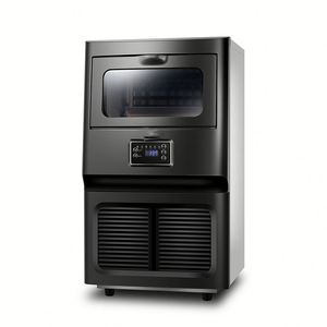 Vente directe d'usine, machine à glaçons commerciale pour les salons de thé, les bars, en acier inoxydable, entièrement automatique, machine à glaçons carrés - Product Image 1