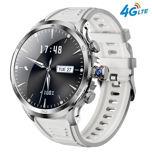 Global Version 3+32G Video Call Smartwatch Retractable Rotating Camera 1.95" Amoled H19 4G Android Smart Watch With Sim Card