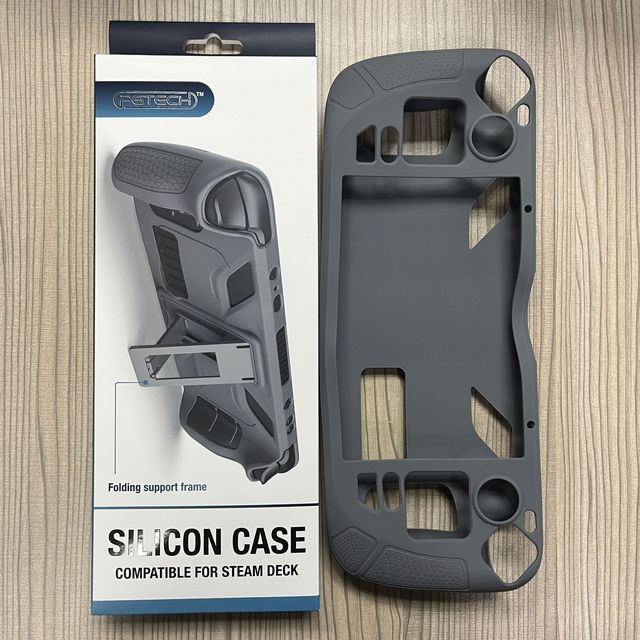 GP-823 Soft Silicon Case Light Weight Durable Non-Slip Heat Dissipation Protective Cover with Kickstand for Steam Deck