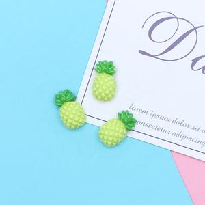 Adorables fruits de dessin animé (Kiwi, Citron, Ananas, Cerise) en résine à dos plat Kawaii pour slime - Product Image 6