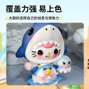 ตุ๊กตาปูนปลาสเตอร์เปล่าแบบขายส่ง ขนาด 12 นิ้ว สมุดระบายสี DIY ของเล่นกราฟฟิตีสำหรับเด็กอายุ 7-12 ปี ของเล่นวาดรูปสำหรับเด็กทั้งชายและหญิง - Product Image 4