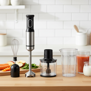 <span class=keywords><strong>Blender</strong></span> Tangan Dapur Daya Tinggi 1200W, <span class=keywords><strong>Blender</strong></span> Imersi Baja Tahan Karat SUS304 yang Tahan Lama dengan Kecepatan Variabel Tanpa Tingkatan - Product Image 1
