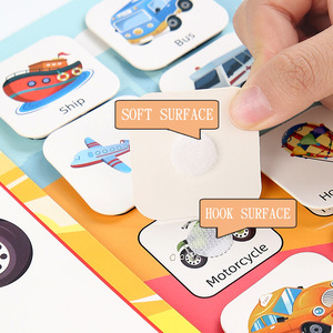 Libro di Attività Silenzioso per Bambini GF, Riutilizzabile e Resistente agli Strappi, Libro Educativo Fai-da-Te per l'Apprendimento Precoce di Neonati e Bambini in Età Prescolare - Product Image 4